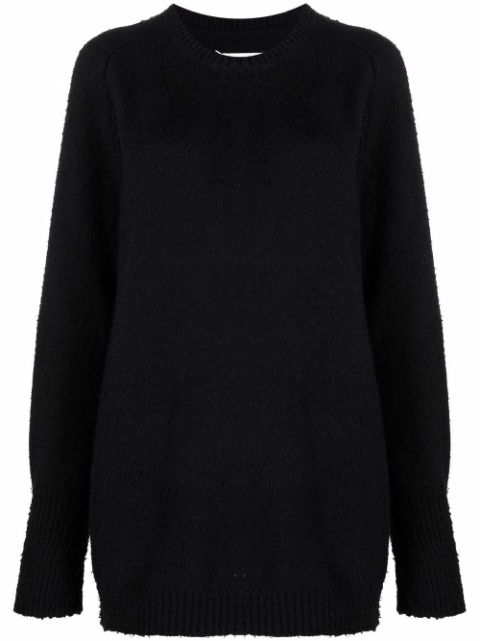 Maison Margiela brushed-finish crew neck jumper Women