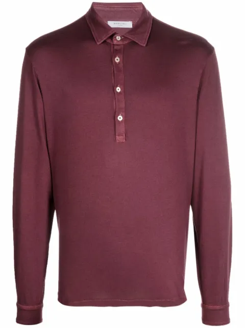 Boglioli longsleeved polo shirt 