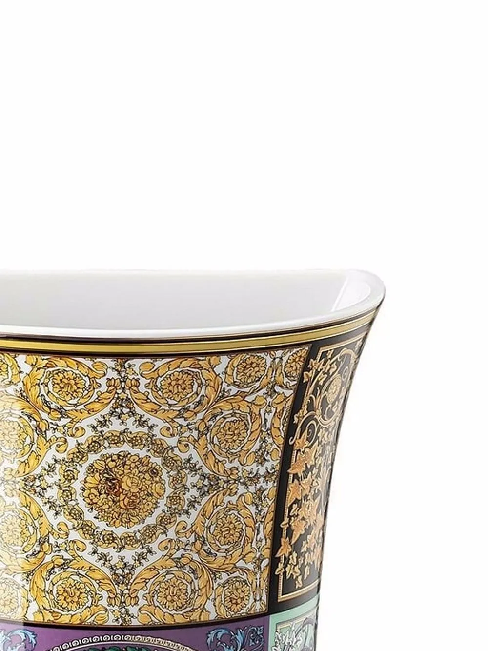  Versace Barocco Vase   Weiß 