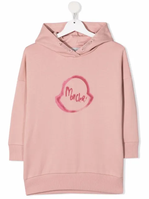 Moncler Enfant logo-print hoodie dress