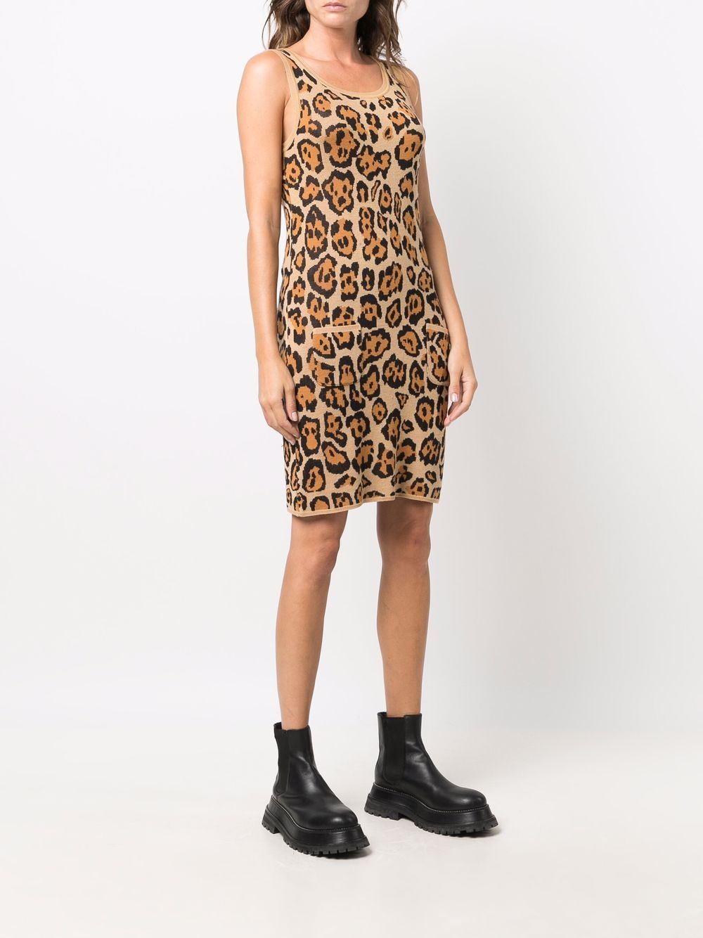 Christian Dior 2010s animal-pattern knitted dress Women