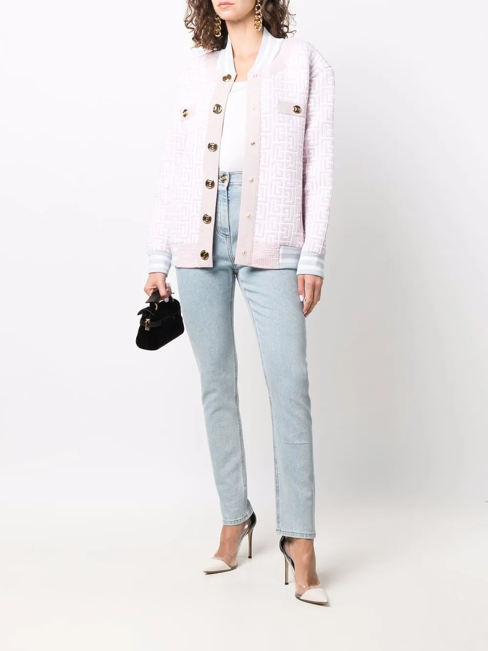 фото Balmain джинсы с завышенной талией