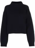 extreme cashmere mock neck jumper - Blue