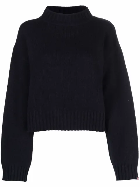 extreme cashmere mock neck jumper
