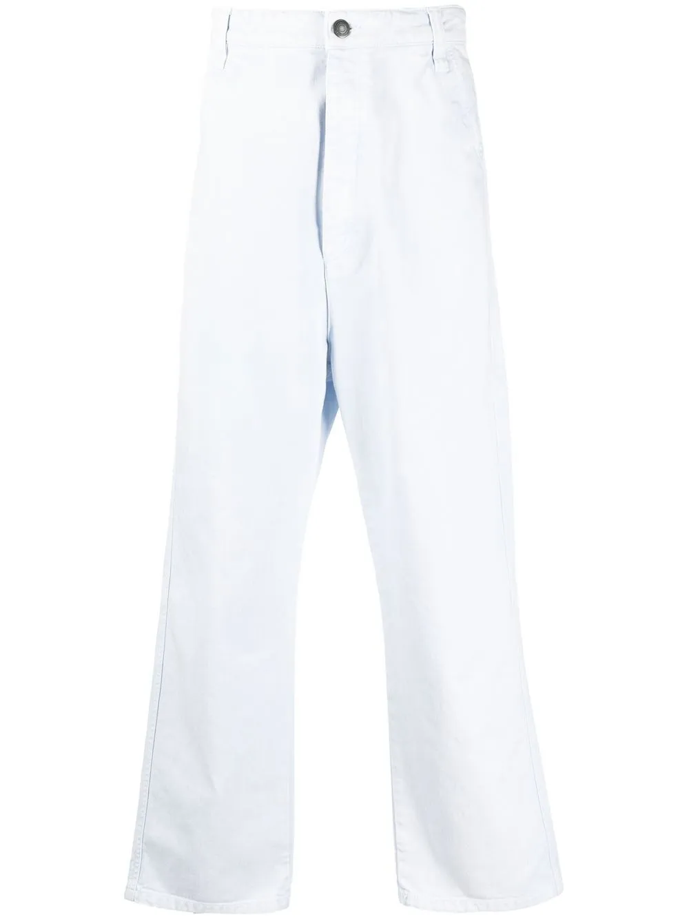 

AMI Paris five-pocket cotton straight-leg trousers - White