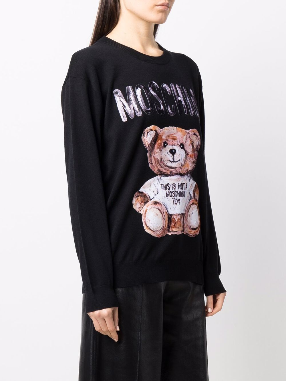 фото Moschino джемпер teddy bear с круглым вырезом