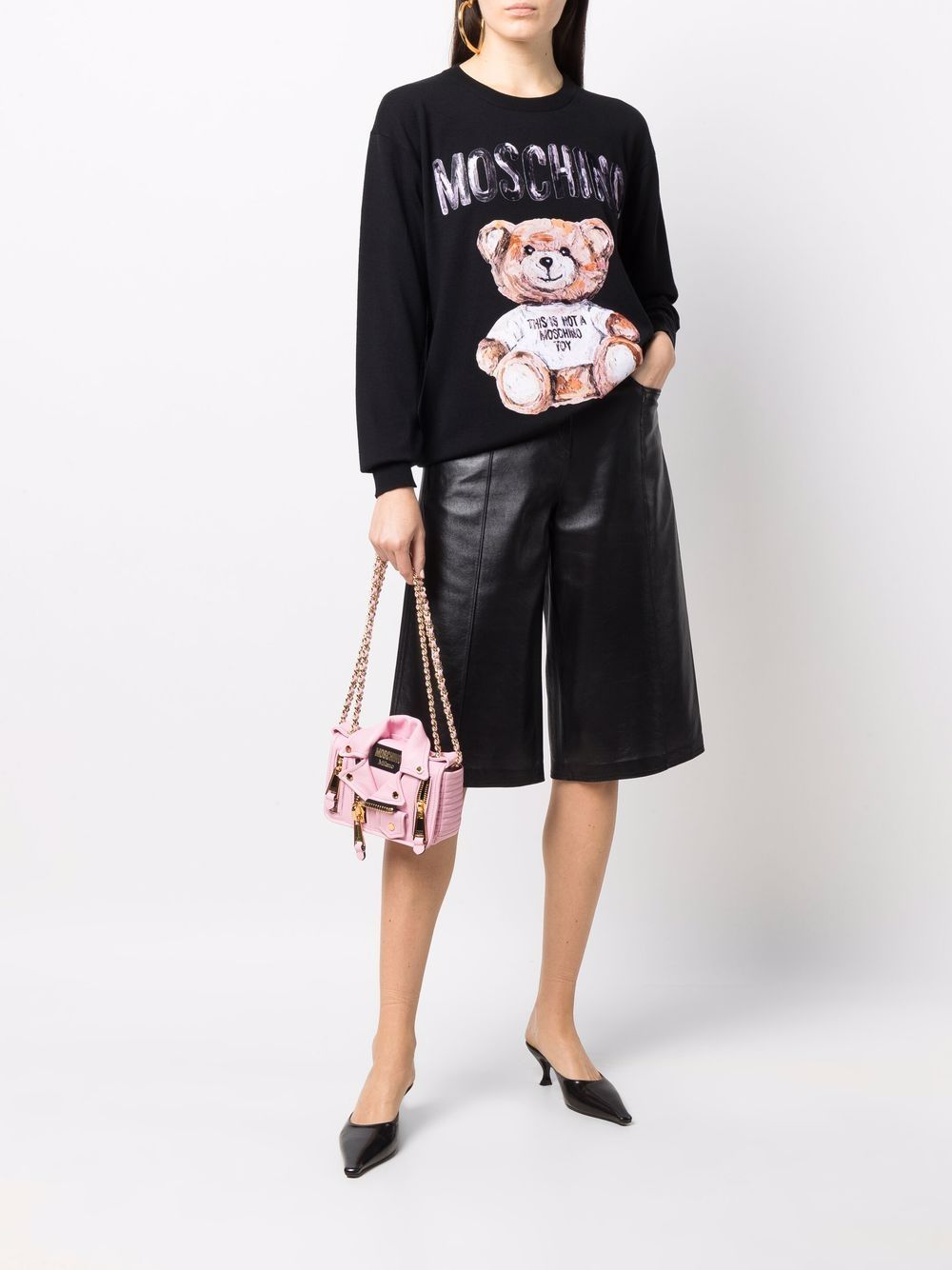 фото Moschino джемпер teddy bear с круглым вырезом