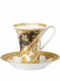 Versace I Love Baroque Tall coffee cup and saucer - White