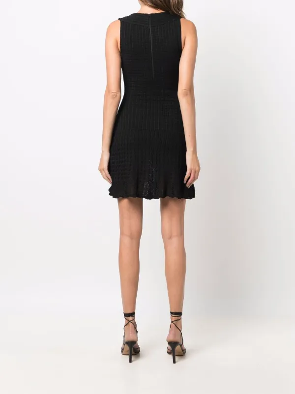 1980s knitted fitted dress