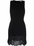 Alaïa Pre-Owned 1980s knitted fitted dress - Black