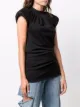 The Attico ruched asymmetric top