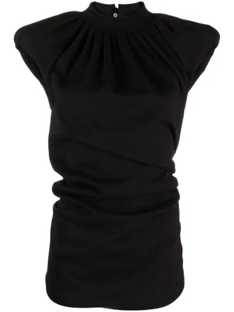 The Attico ruched asymmetric top