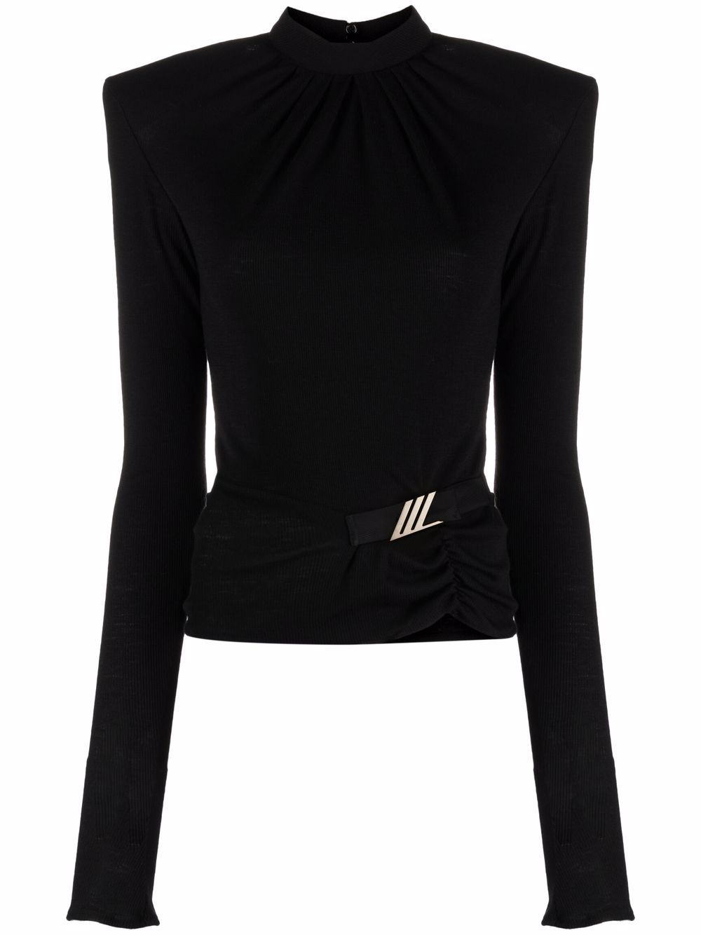 

The Attico plaque-detail jumper - Black