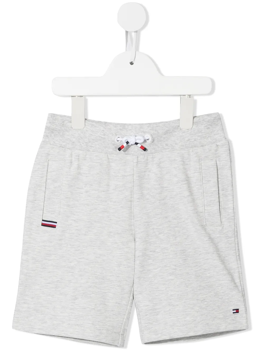 Tommy Hilfiger Junior flag-embroidered cotton shorts