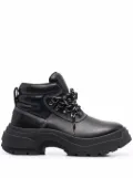 Maison Margiela lace-up leather boots - Black