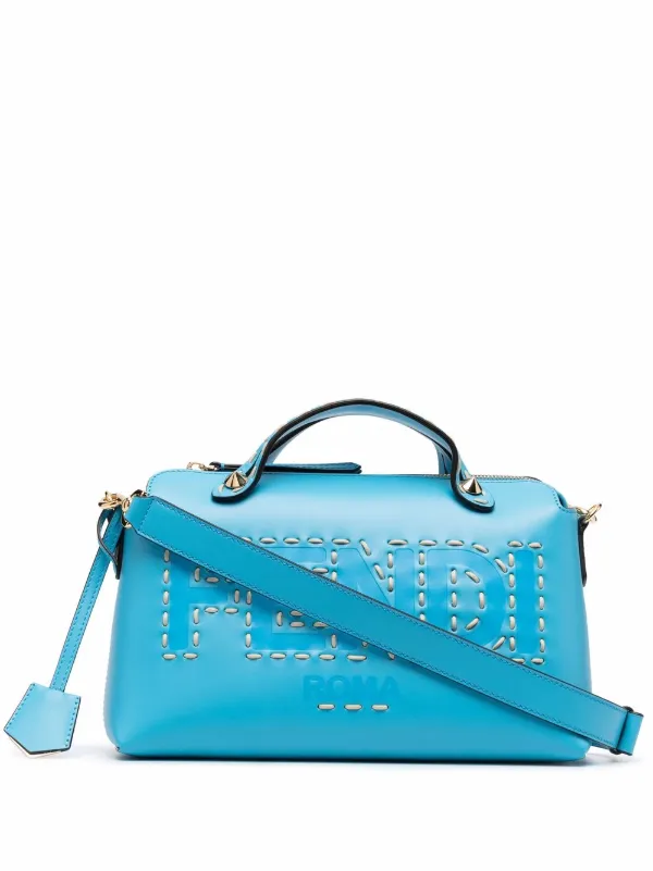 Fendi شنطة باي ذا واي بوسطن متوسطة Farfetch