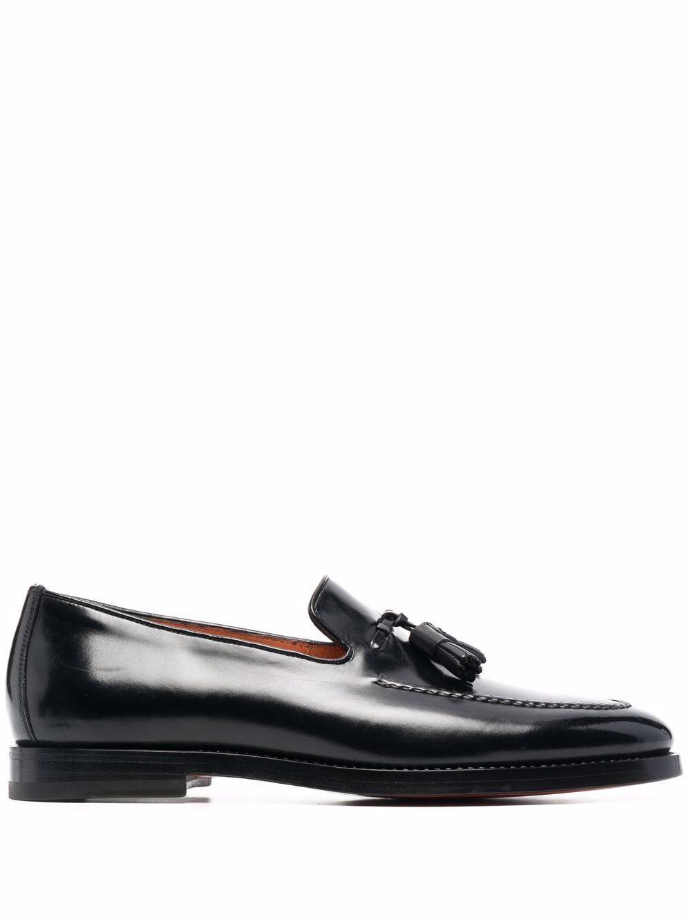 

Santoni tassel-detail almond-toe loafers - Black