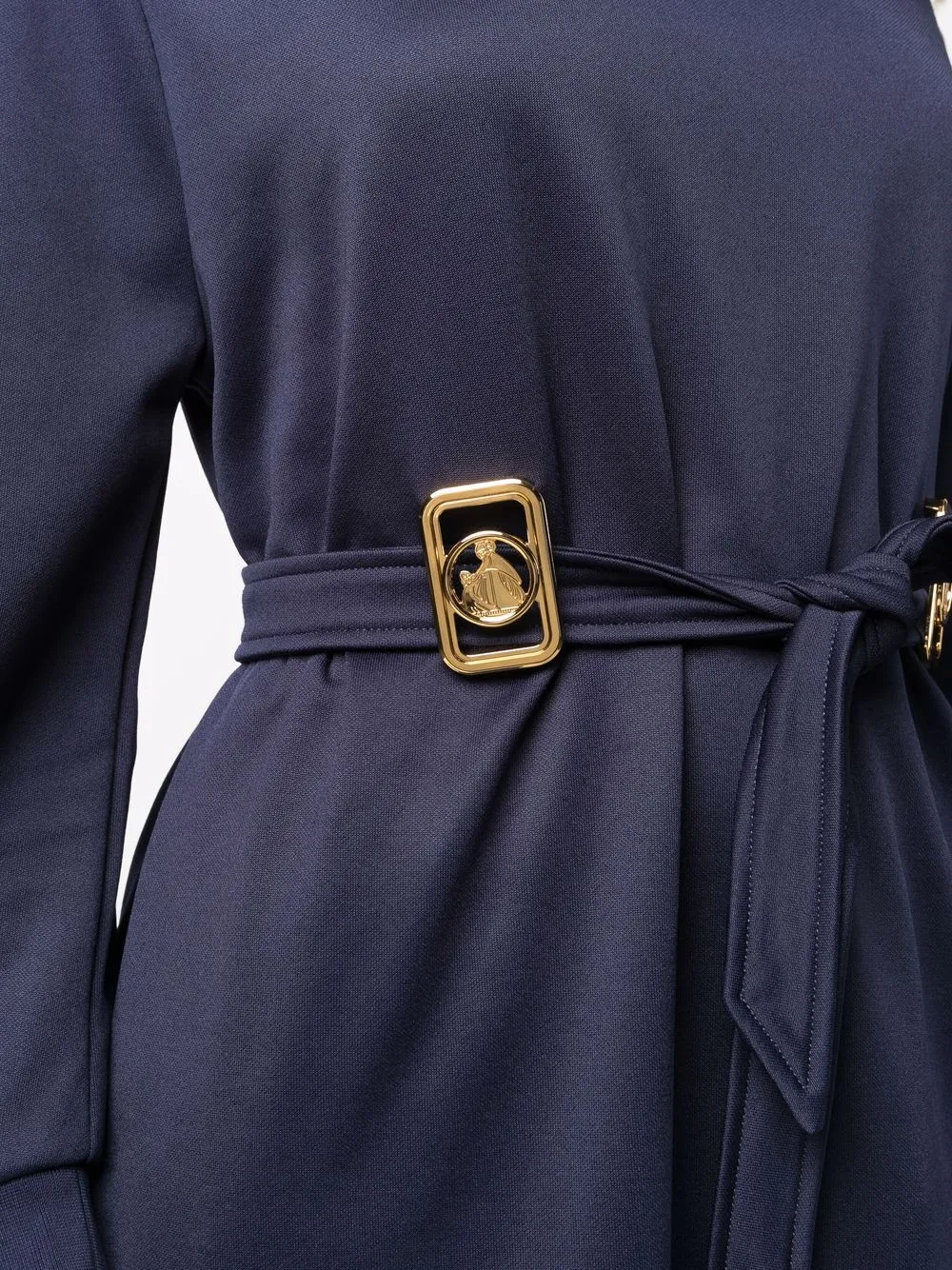 фото Lanvin платье с объемными рукавами и поясом