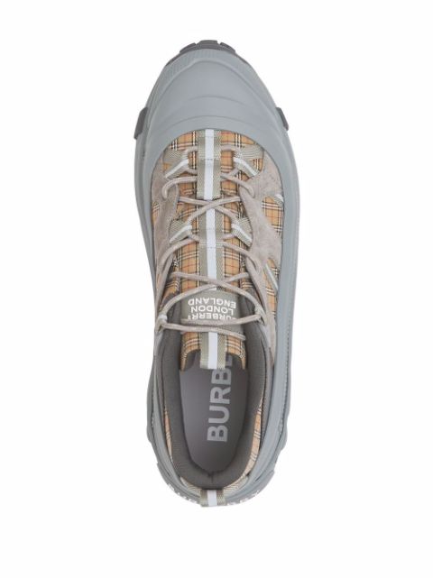 Shop Burberry Arthur check sneakers with Express Delivery - FARFETCH