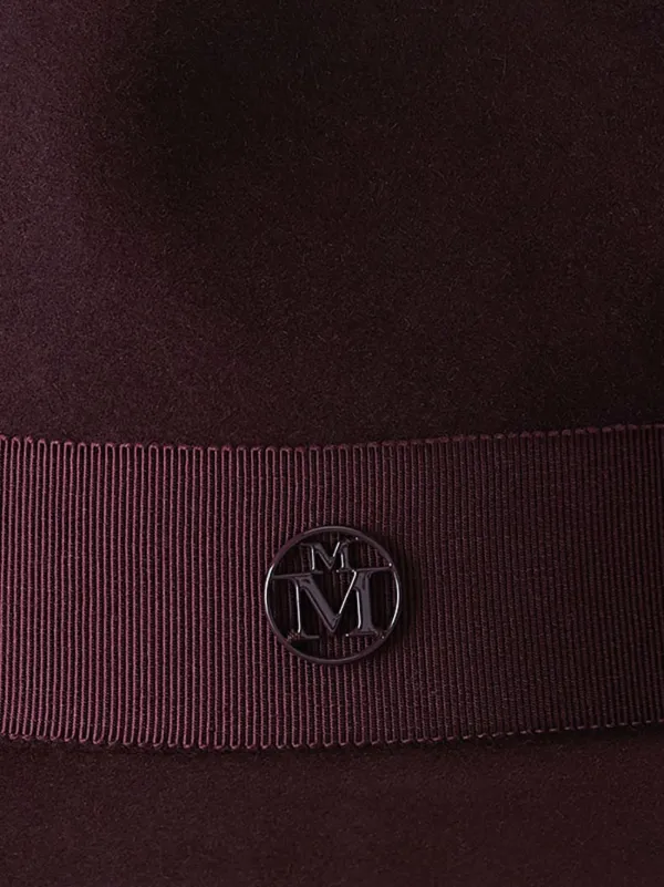 Maison Michel Henrietta Felt Fedora Hat | Red | FARFETCH GE display picture 1