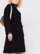 Theory belted double-breasted mid-length coat