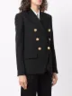 Balmain embossed-buttons double-breasted blazer