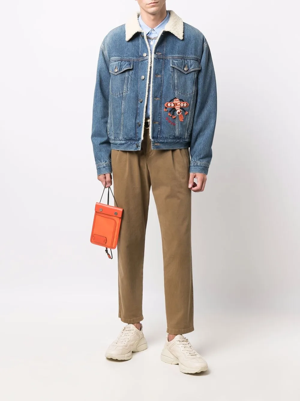 Gucci Jack met lammy kraag - Blauw
