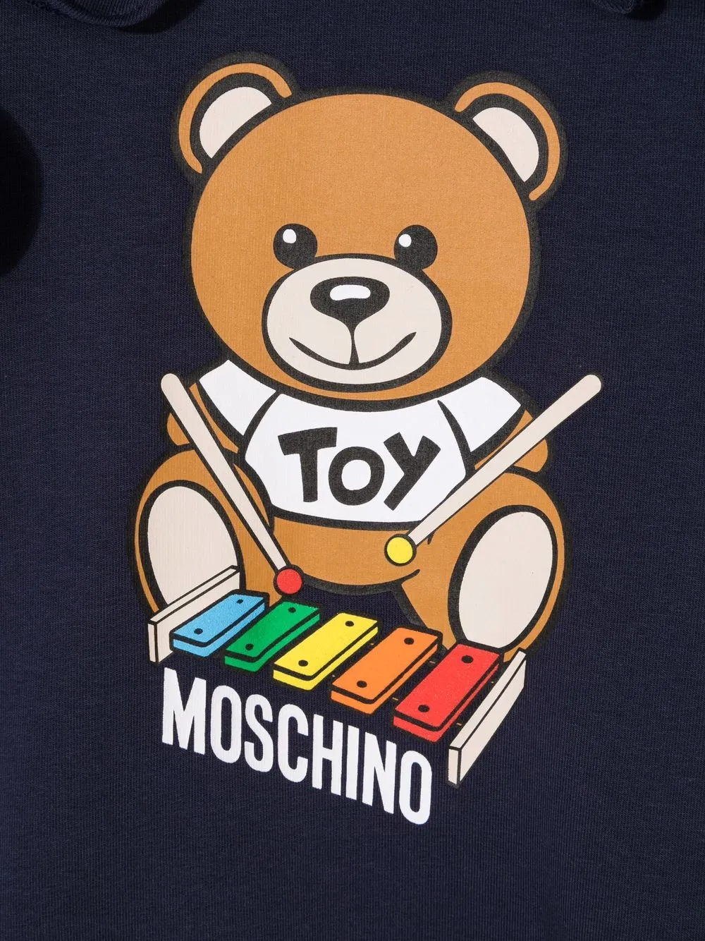 фото Moschino kids платье xylophone teddy с оборками