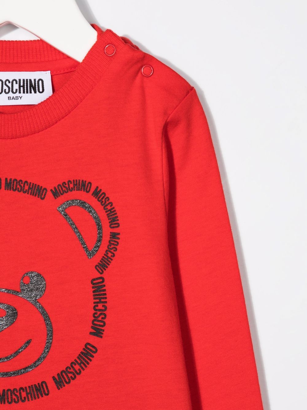 фото Moschino kids толстовка с логотипом teddy bear