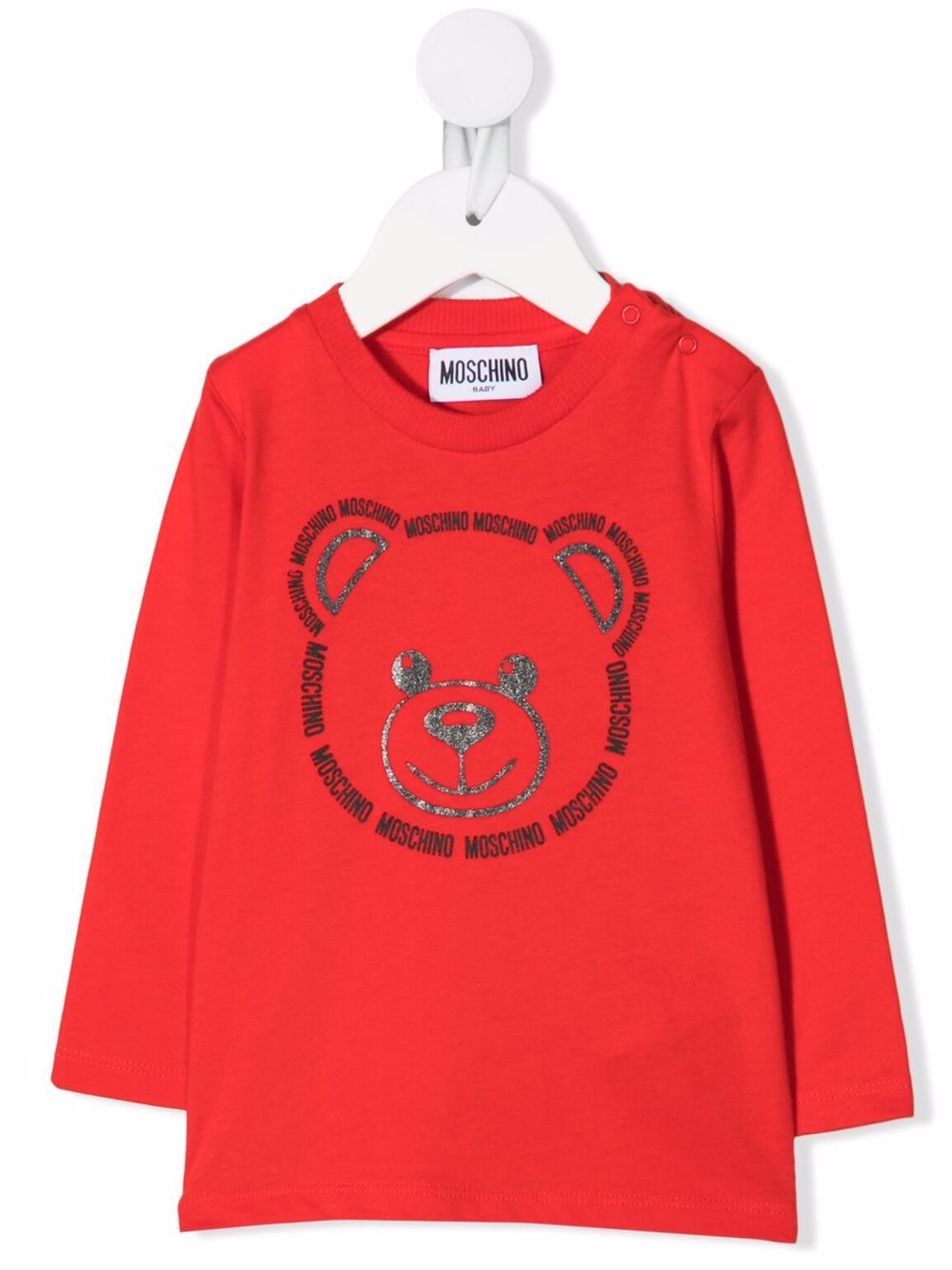 фото Moschino kids толстовка с логотипом teddy bear