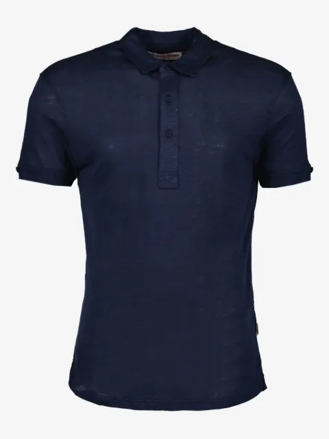 Orlebar Brown short-sleeved linen polo shirt