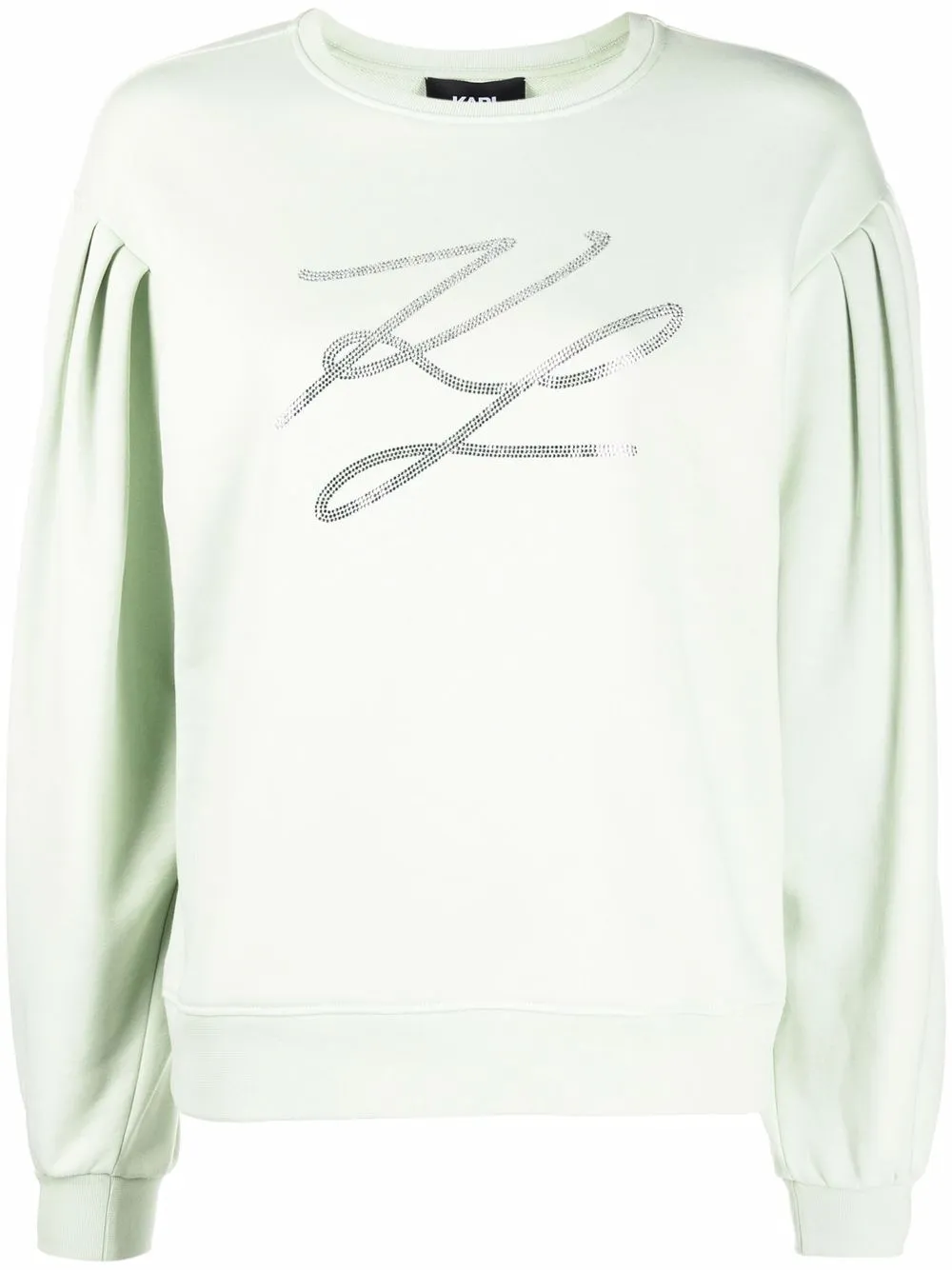 

Karl Lagerfeld sudadera con mangas farol - Verde