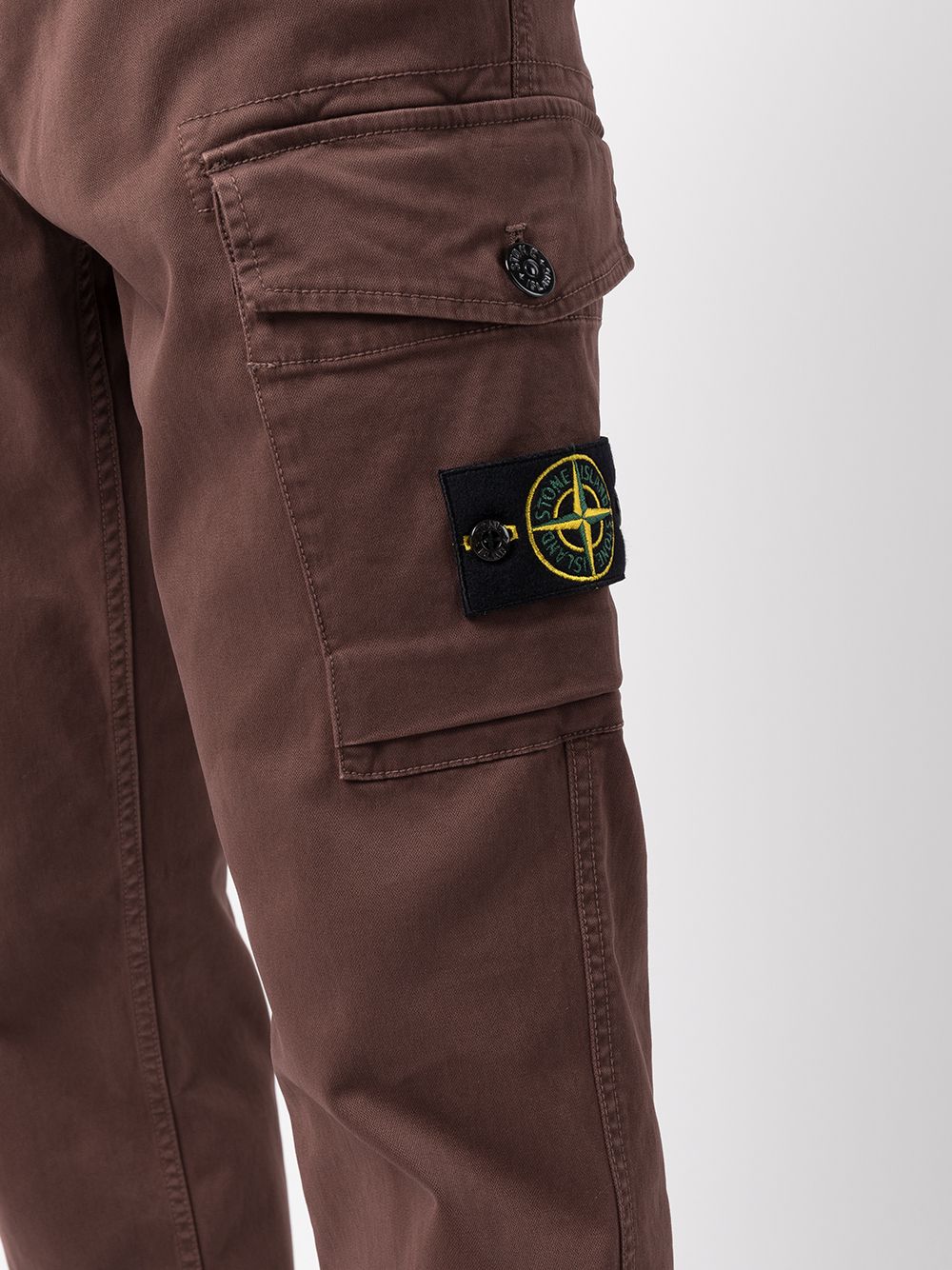 фото Stone island брюки карго с нашивкой-логотипом