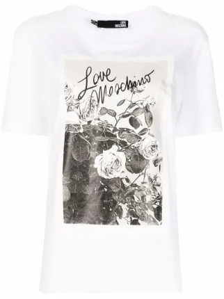 moschino flower shirt