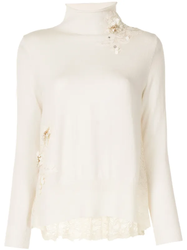lace white jumper