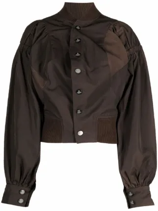 Vivienne Westwood Pourpoint balloon-sleeve Bomber Jacket - Farfetch