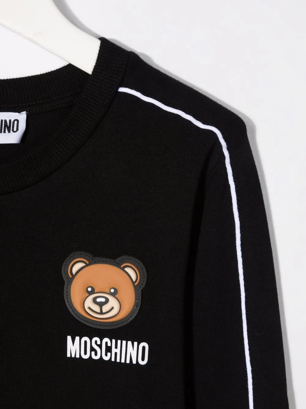 фото Moschino kids топ с длинными рукавами и нашивкой-логотипом