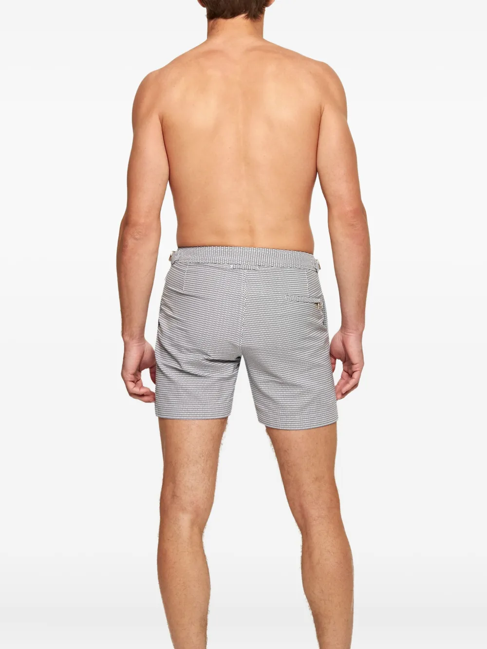  Orlebar Brown Badeshorts Mit Jacquardmuster   Blau 