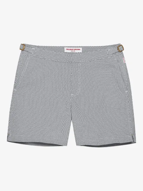 Orlebar Brown jacquard pattern swim shorts