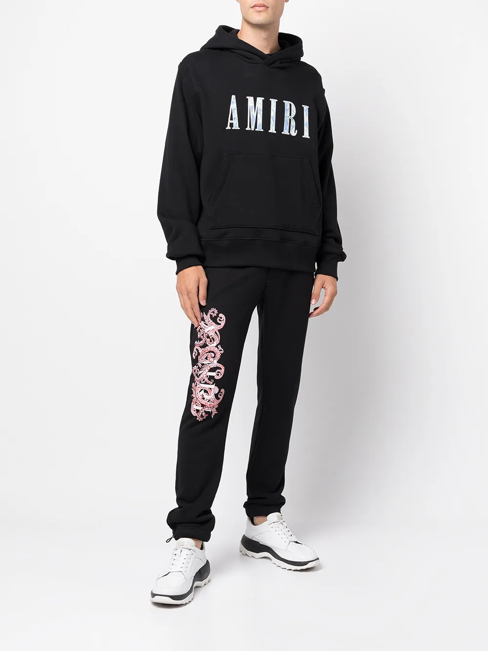 AMIRI Trainingsbroek met paisley-print - Zwart