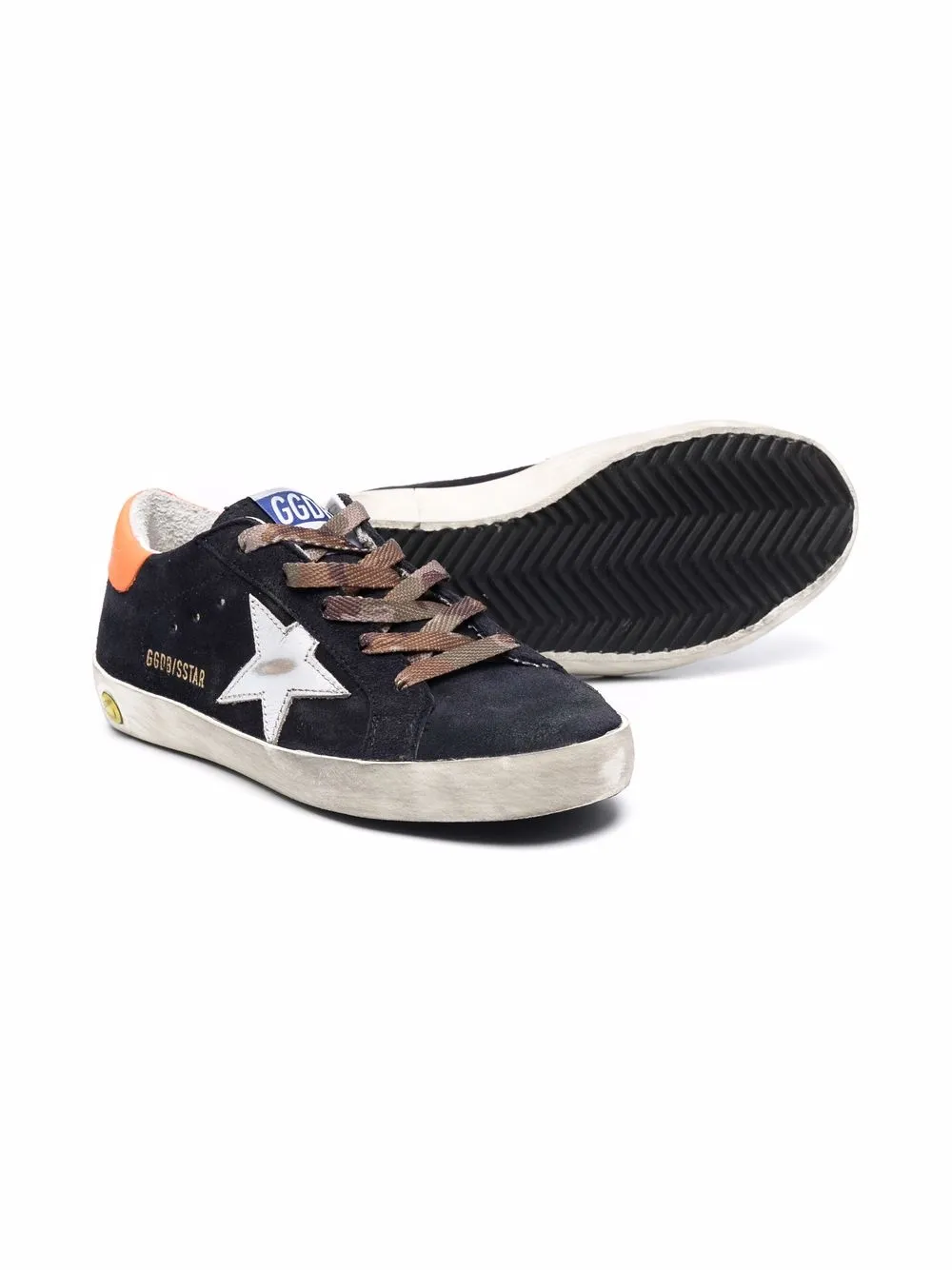 Golden Goose Kids Super-Star low-top sneakers - Blauw