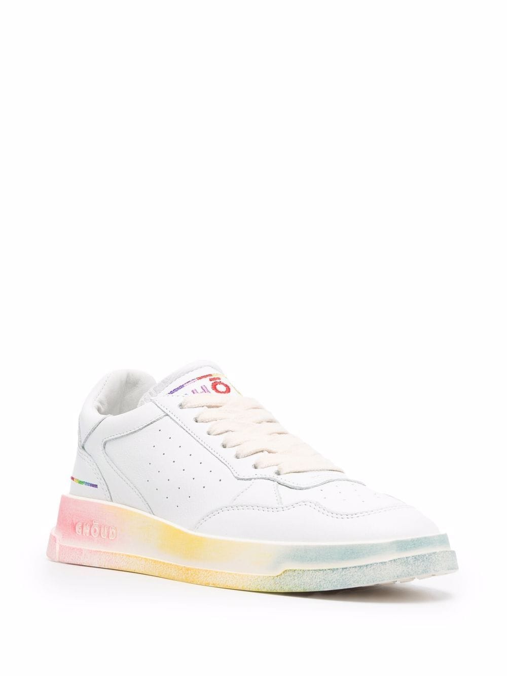 Shop Ghoud Tweener Rainbow Low-top Sneakers In 白色
