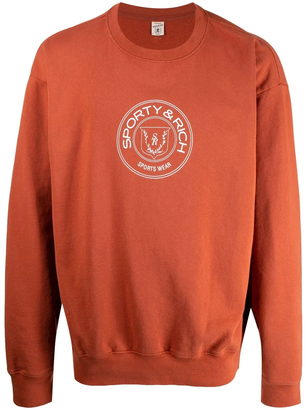 

Sporty & Rich logo-print sweatshirt - Orange