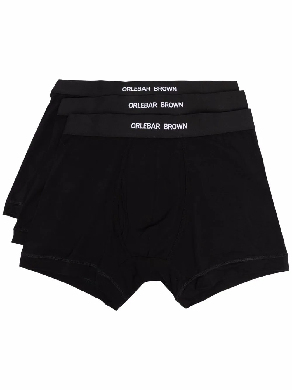 

Orlebar Brown logo-waistband cotton boxer set - Black