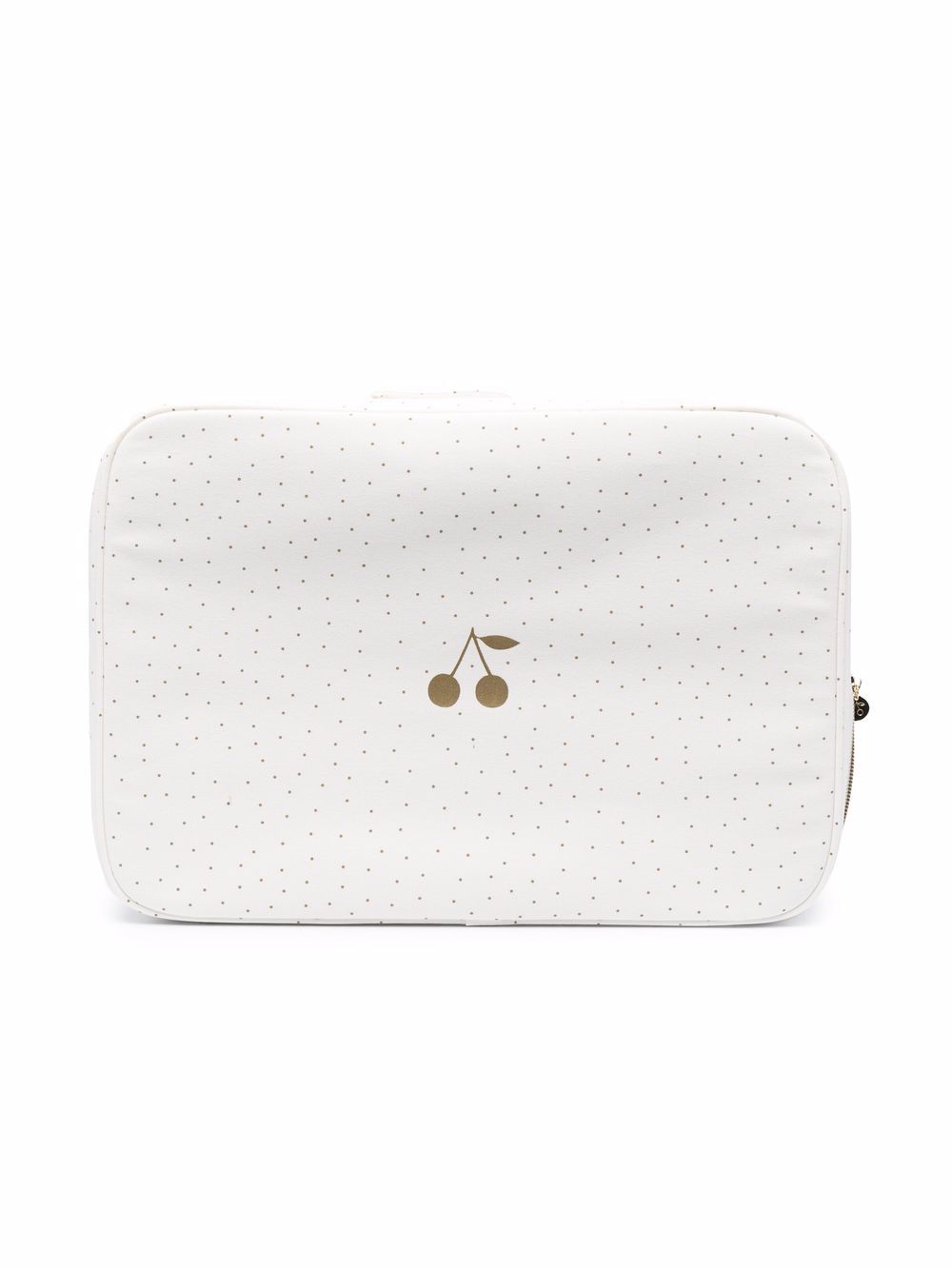 Bonpoint logo-print cotton suitcase - White