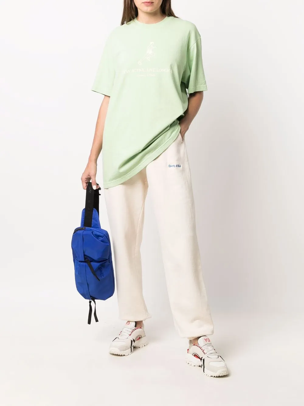 фото Sporty & rich спортивные брюки с вышитым логотипом