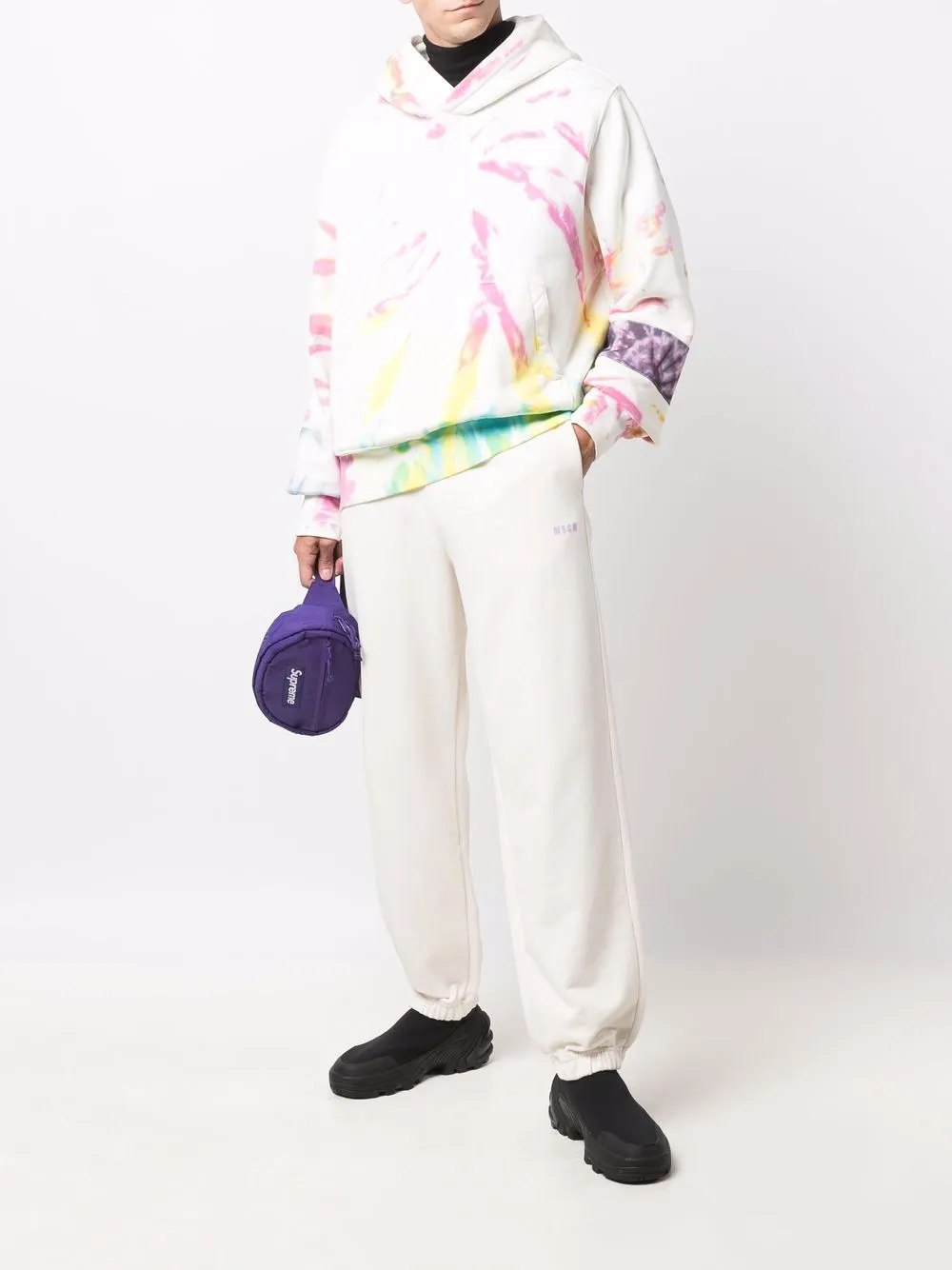 фото Msgm спортивные брюки с логотипом
