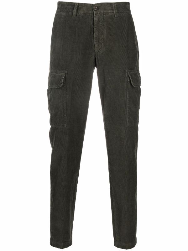 corduroy straight leg cargo trouser