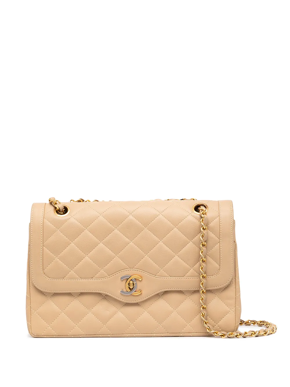 фото Chanel pre-owned сумка на плечо paris double flap 1990-х годов ограниченной серии