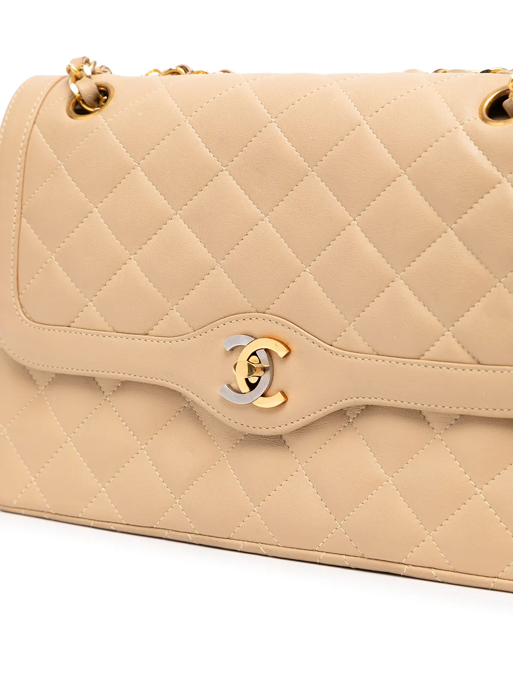 фото Chanel pre-owned сумка на плечо paris double flap 1990-х годов ограниченной серии